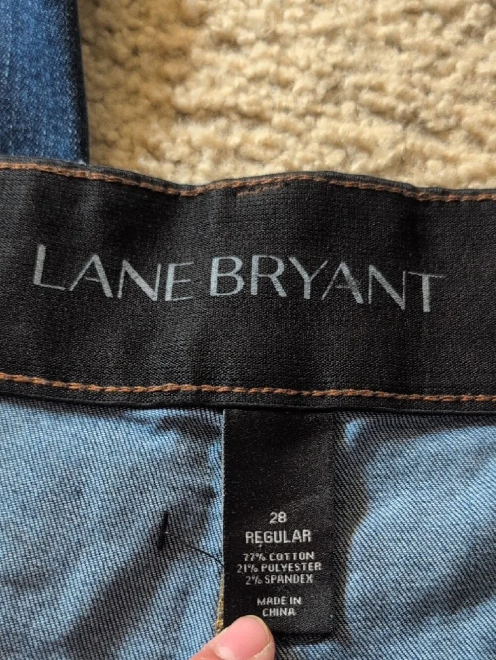 Lane Bryant Boot-Cut Jeans in Dark Blue Wash